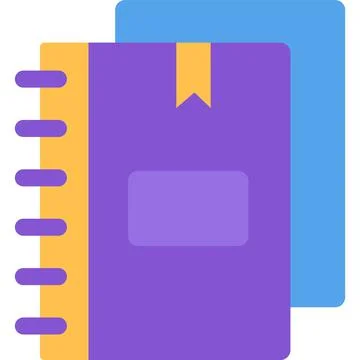 Business book vector user manual icon isolated Stock Illustration