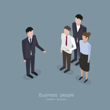 Business boss man Stock Illustration