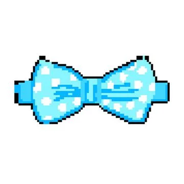 Business bow ties men pixel art vector illustration Illustrazione stock