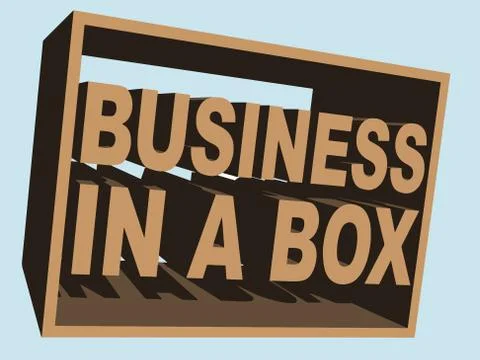 Business In A Box (Vector) Stock Illustration