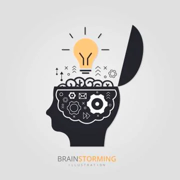 Business Brainstorming idea vector design Stock Illustration
