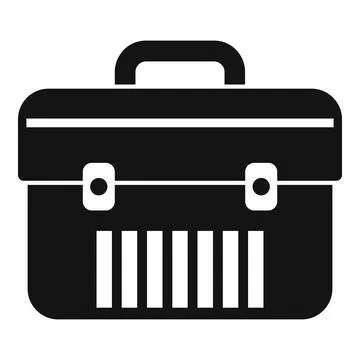 Business briefcase with barcode embracing modern inventory management Stock-Illustration
