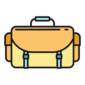 Business briefcase for documents and laptop carrying icon イラスト素材