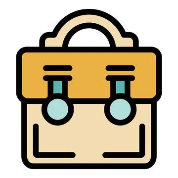 Business briefcase icon representing work and business ventures Stock Illustration