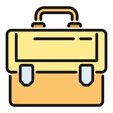 Business briefcase icon representing work and professionalism Stock Illustration