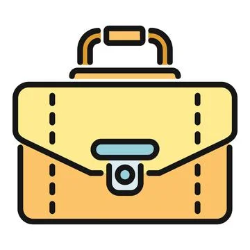 Business briefcase icon representing work and professionalism Stock Illustration