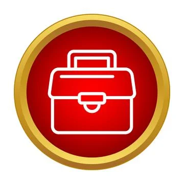 Business briefcase icon for work and professional tasks Stock Illustration