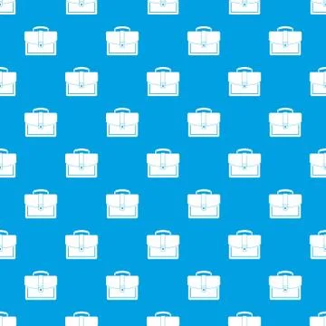 Business briefcase pattern seamless blue Illustration