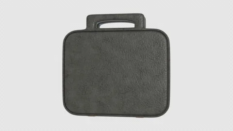 Business Briefcase Rotating on a Transparent Background. Seamless Loop. 4K Stock-Footage 290770156