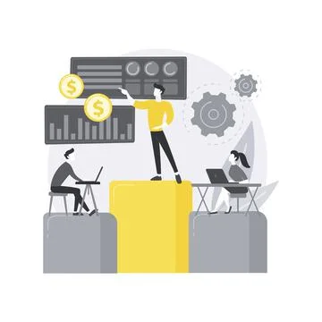 Business briefing abstract concept vector illustration. 스톡 일러스트