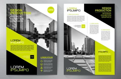 Business brochure flyer design a4 template. Stock Illustration