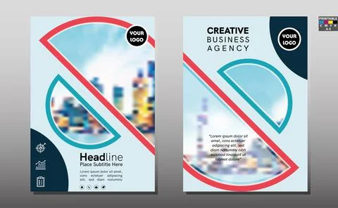 Business brochure flyer design a4 template. Vector illustration. Print-ready. Stock Illustration