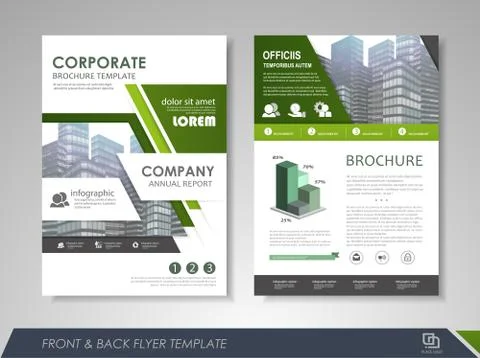 Business brochure template Stock Illustration