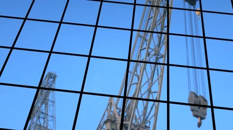 Business building construction Stockbeeldmateriaal 55753807
