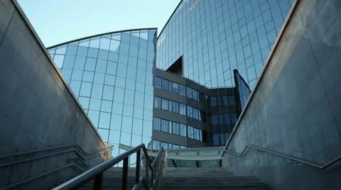 Business Building Stock Footage 12421676