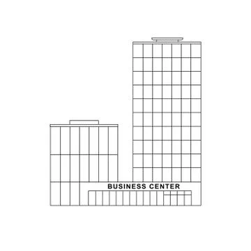 Business building Illustrazione stock