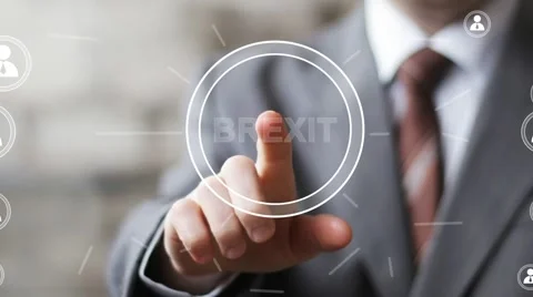 Business button Brexit network Stock Footage 65192306