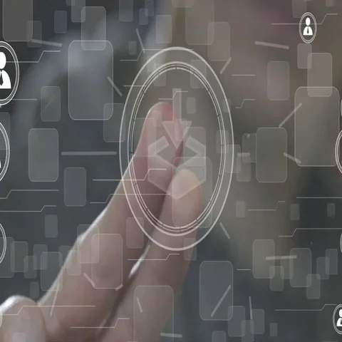 Business button download network web Stock Footage 69484976