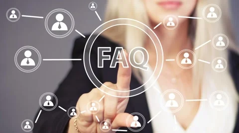 Business button FAQ connection online communication web Stock Footage 52884367
