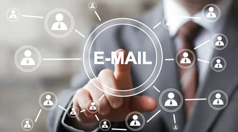 Business button icon online messaging mail sending web Stock Footage 53609398