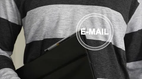 Business button online messaging mail icon sending Stock Footage 54436931