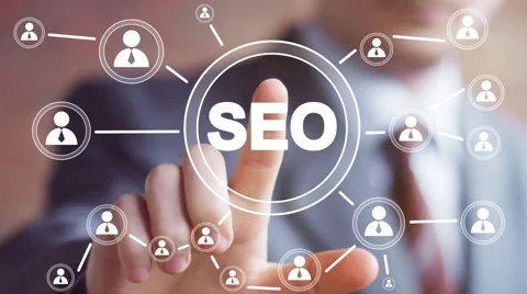 Business button online SEO web communication icon Stock Footage 52791330