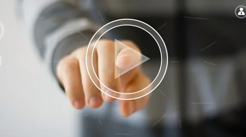 Business button play icon connection web communication Stock Footage 51859333