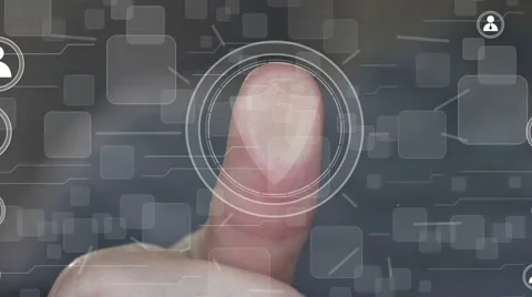 Business button shield security virus web network icon Stock Footage 68049461