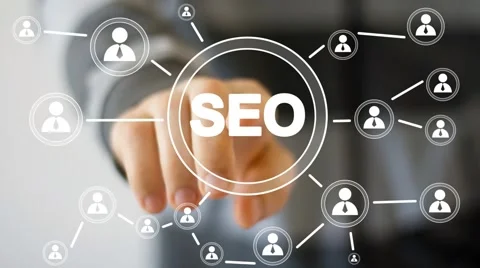 Business button web SEO communication icon Stock Footage 51859277