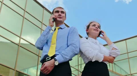Business calls 库存影片 11671914
