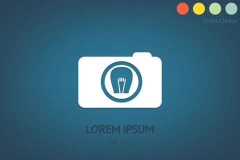 Business camera icon, vector eps10 Stock Illustration