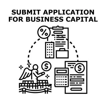 Business capital application process for financial growth Stock Illustration