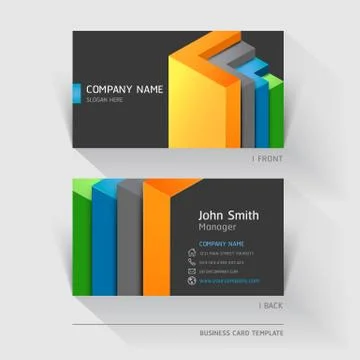 Business card abstract background. Vector illustration. Stock Illustration