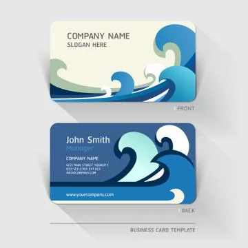 Business card abstract background. Vector illustration. Illustrazione stock