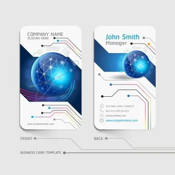 Business card abstract background. Vector illustration. Illustrazione stock