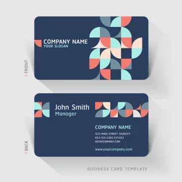 Business card abstract background. Vector illustration. Stock Illustration
