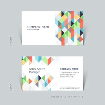 Business card abstract background. Vector illustration. Stock Illustration