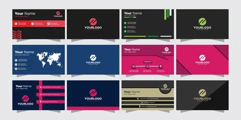 Business Card Bundle Stock Illustration