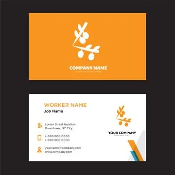 Business card design Stock Illustration