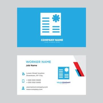 Business card design Stock Illustration