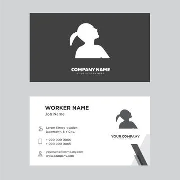 Business card design Stock Illustration