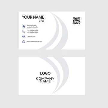 Business card design Stock Illustration