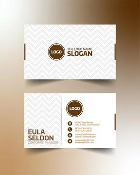 Business Card design in illustrator editable vector file Stock Illustration