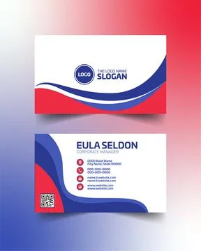 Business Card design in illustrator editable vector file Stock Illustration