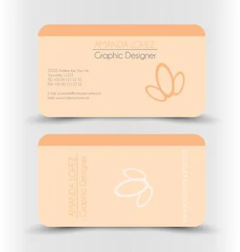 Business card design set template for company corporate style. Stock Illustration