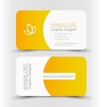 Business card design set template for company corporate style. Stock Illustration