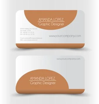 Business card design set template for company corporate style. Stock Illustration