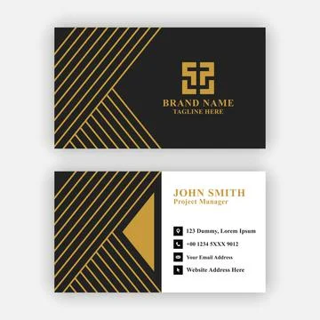 Business Card Design Template Ilustração Stock