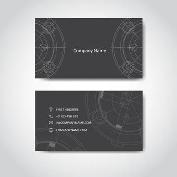 Business card for the engineer Stock Illustration