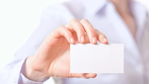 Business card Stock Footage 98340194